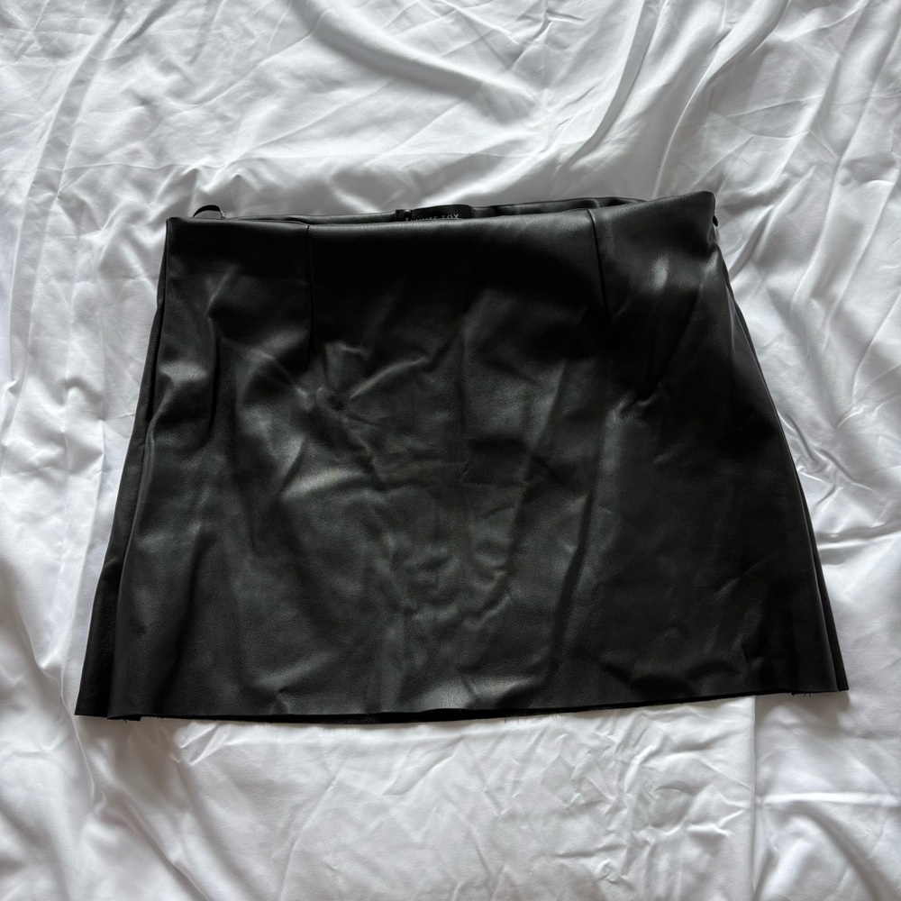 White Fox Boutique Worth Waiting PU Mini Skirt